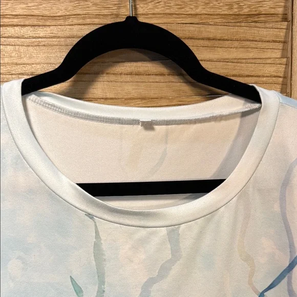 Temu Sea Turtle Graphic Seaweed Ocean Blouse 5X - Picture 5 of 7